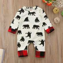 Load image into Gallery viewer, Newborn Baby Boy Girl Clothes Bear Long Sleeve letter print Jumpsuit Romper Playsuit Outfits For Boys
