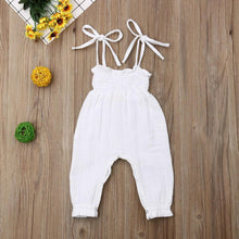 Load image into Gallery viewer, Baby Summer Clothes Sleeveless Strap Pants Solid Overalls Cotton Outfits Jumpsuits/ Romper for Girls
