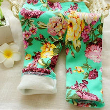Load image into Gallery viewer, New Luxury Autmn Print Design For 0-2 Years Kids Winter Baby Girls Leggings Floral Print Casual Thick Pants for Kids clothing Cotton Warm Children's Trousers
