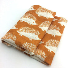 Load image into Gallery viewer, Baby Blankets Newborn Soft Organic Cotton Baby Blanket Muslin Swaddle Wrap Feeding Burp Cloth
