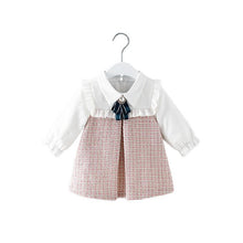 Load image into Gallery viewer, Modern Retro Vintage Handade Cute Newborn Infant Toddler Baby Girls Dress with A-line Lantern Sleeve For Girls Kids
