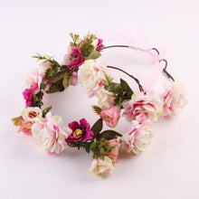 Load image into Gallery viewer, Modern Flower Headband Newborn  Matching Flower Crown for Mother Kids  Hair Band Accessories
