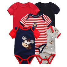 Load image into Gallery viewer, 5 PC Baby Summer High Quality Striped Rompers Jumpsuit For Boy &amp; Girls Comfortable Clothes
