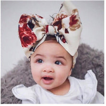 Load image into Gallery viewer, Infant Nylon Print Fabric Headband Baby Girl Headbands for Girls  Bows Baby Turban Headwrap Newborn Hairband For Girls
