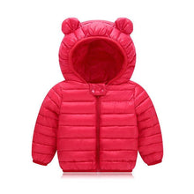 Load image into Gallery viewer, Winter Padded Jacket For Baby Boys Girls  Kids Warm Outerwear Coat For Baby Jacket Newborn Clothes With Bear Ears Design
