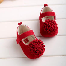 Load image into Gallery viewer, Candy Colors Newborn Baby Prewalker Princess Girl Crib Big Flower Soft Bottom Anti-slip Shoes Footwear  Shoes

