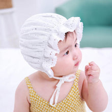 Load image into Gallery viewer, Retro Vintage Newborn Baby Cotton Baby Girl Hat Cap Princess Infant Toddler Baby Bonnet Girls Summer Sun Hat For Girls
