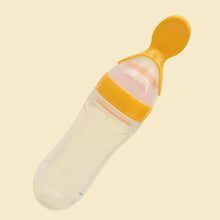 Load image into Gallery viewer, Safety Infant Baby Silicone Feeding With Spoon Feeder Food Rice Cereal Bottle For Best Gift For Kids and Baby
