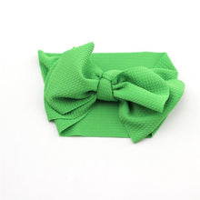 Load image into Gallery viewer, Modern Luxury Newborn Large Bow Cotton Rainbow Print Headwrap Baby Girl Fabric Messy Bow Turban Headband
