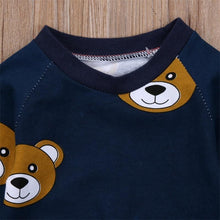 Load image into Gallery viewer, Baby Boy Clothes T shirt Hoodies and Long Pants Long Sleeve Outfits For Boys Pajamas With Bear Deisgn In Modern Style
