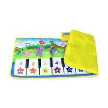 Load image into Gallery viewer, Animals Musical Mat Carpet with 10 Keys Record Function Animal Sounds Play Touch Piano Educational Toys For Kids
