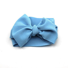 Load image into Gallery viewer, Modern Luxury Newborn Large Bow Cotton Rainbow Print Headwrap Baby Girl Fabric Messy Bow Turban Headband
