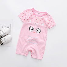 Load image into Gallery viewer, Modern Interesting Newborn Baby Boy and Girl Cartoon Animal Printed Short Sleeve Romper Jumpsuit For Kids
