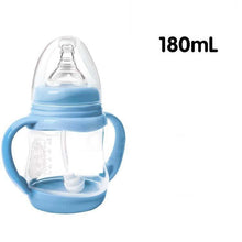 Load image into Gallery viewer, Baby Safe Plastic BPA Free Anti-colic Baby Milk Water Juice Bottle with Straw for Infant Feeding For Kids
