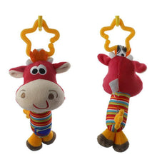 Load image into Gallery viewer, Colorful Baby Kids Rattle Toys Cartoon Animal Plush Hand Bell Baby Stroller Crib Hanging Rattles For Infant Baby Toys
