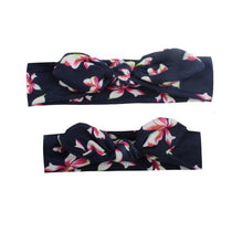 Load image into Gallery viewer, Mother &amp; Baby Headbands Print Floral Elastic Hair Bands Parent-Child Hair Accessories Bow For Baby Girls Bow in Modern Design
