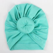 Load image into Gallery viewer, Newborn Toddler Baby Girl Turban Cotton Beanie Hat Warm Soft Cap Solid Knot Soft Wrap In Modern Style
