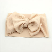 Load image into Gallery viewer, Adjustable Big Bow Headwrap  Top Knot Headbands Over Sized Bow Hair Turban for Newborn Girl
