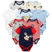 Load image into Gallery viewer, 8PCS Set Modern Baby Rompers Cotton Overalls Newborn Clothes Jumpsuit Sumemr Baby set for Boys and Girls Kids
