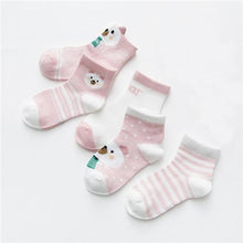 Load image into Gallery viewer, 5 Pairs Infant Mesh Thin Cotton Socks For Newborn Baby Girls And Boy  Clothes Accessories
