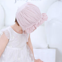 Load image into Gallery viewer, Retro Vintage Newborn Baby Cotton Baby Girl Hat Cap Princess Infant Toddler Baby Bonnet Girls Summer Sun Hat For Girls
