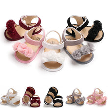Load image into Gallery viewer, Princess Cute Baby Girls Newborn Infant Floral Sandals Soft Crib Walkers Breathable Shoes Best Baby Gift
