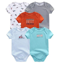 Load image into Gallery viewer, 5 PC Baby Summer High Quality Striped Rompers Jumpsuit For Boy &amp; Girls Comfortable Clothes
