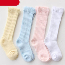 Load image into Gallery viewer, Modern Baby Girl Pure Cotton Summer High knee Mesh Breathable Cotton Long Girl Socks
