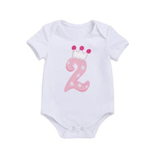 Load image into Gallery viewer, Baby Girls Cotton Rompers 1st Birthday Party Costumes Newborn Cotton Jumpsuit Infant For Girls
