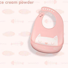 Load image into Gallery viewer, Bibs Waterproof Silicone Feeding Baby Saliva Towel Newborn Cartoon Aprons Baby Bibs Adjustable
