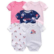 Load image into Gallery viewer, 5 PC Baby Summer High Quality Striped Rompers Jumpsuit For Boy &amp; Girls Comfortable Clothes
