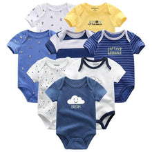 Load image into Gallery viewer, 8PCS Set Modern Baby Rompers Cotton Overalls Newborn Clothes Jumpsuit Sumemr Baby set for Boys and Girls Kids
