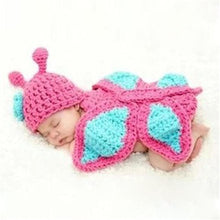 Load image into Gallery viewer, Knitting Baby Hat Newborn Photography Props Cute Children Pajamas Set For Girls And Boys
