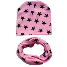 Load image into Gallery viewer, Modern Baby Boys &amp; Girls Hat Scarf Set Beanie Boys Caps with Scarf for Kids In elegant Modern Design
