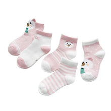 Load image into Gallery viewer, 5 Pairs Infant Mesh Thin Cotton Socks For Newborn Baby Girls And Boy  Clothes Accessories
