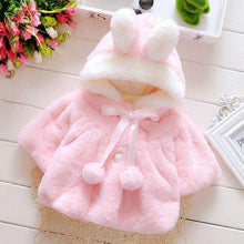 Load image into Gallery viewer, Newborn Baby Girls Fur Winter Warm Coat Cloak Jacket For Girls In With Cozy and Warm Material

