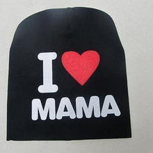 Load image into Gallery viewer, Modern Popular Baby Knitted Warm Cotton Beanie Hat cap For Toddler Baby Kids Cap for Girls &amp;  Boys I love Mama Prints Baby Hat Design
