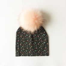 Load image into Gallery viewer, Luxury Modern Unique Toddler Boys and Girls Cartoon Printing Cotton Pompom Cap For Baby Beanie Hat With Pompon For Kids

