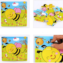 Load image into Gallery viewer, 1 Pcs Animal Wooden Puzzles For Children In Wooden 3D Mosaic Puzzles Kids Educational Toys Design  For Baby Birthday Gifts
