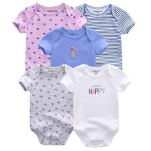 Load image into Gallery viewer, 5 PC Baby Summer High Quality Striped Rompers Jumpsuit For Boy &amp; Girls Comfortable Clothes
