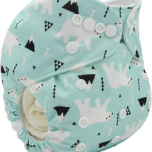 Load image into Gallery viewer, Baby Pocket Cloth Diaper Nappy Reusable Adjustable Washable No Inserts Nappie For Baby In Modern Printed Style
