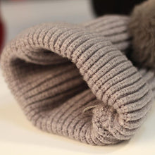 Load image into Gallery viewer, Modern Trend New Baby Beanies Hats Children Knitted Pompom Winter Autumn Cute Cap  Warm Girl Hat With Two Balls
