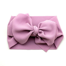 Load image into Gallery viewer, Modern Luxury Newborn Large Bow Cotton Rainbow Print Headwrap Baby Girl Fabric Messy Bow Turban Headband
