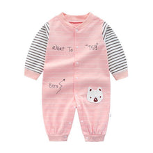 Load image into Gallery viewer, Modern Printed Jumpsuits Gentleman Autumn Long Sleeves Rompers Cotton Baby Clothes for Boys and Girls Outfits Style
