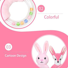 Load image into Gallery viewer, Modern Luxury Baby Rattle Toys Rabbit Plush Baby Cartoon Bed Toys for Newborn Educational Toy Rabbit Bear Hand Bells For Kids and Baby
