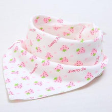 Load image into Gallery viewer, Cute Breathable Bibs Baby Feeding Cartoon Printing Super Absorbent Triangle Scarf Bib Cotton For Newborn Infant Girls And Boys
