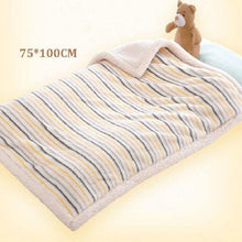 Load image into Gallery viewer, Baby Winter Blanket Newborn Baby Thicken Cotton Fleece Blankets for Infant Warm Soft Swaddle Envelope Blanket for Kids
