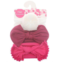 Load image into Gallery viewer, Modern 3PCS Set Floral Bows Baby Headband Dot Bowknot Cotton Hair Band Girls Hair Accessories For Girls
