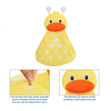 Load image into Gallery viewer, Baby Shower Bath Toys Little Duck Little Frog Baby Kids Toy Storage Mesh With Strong Suction Cups Toy Bag Net Bathroom Organizer
