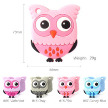 Load image into Gallery viewer, Owl Silicone Teethers Food Grade For Baby Teething  Silicone Beads Teething Toddler Toys For Kids
